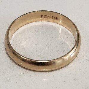Men's 14k PMS Gold Wedding Band